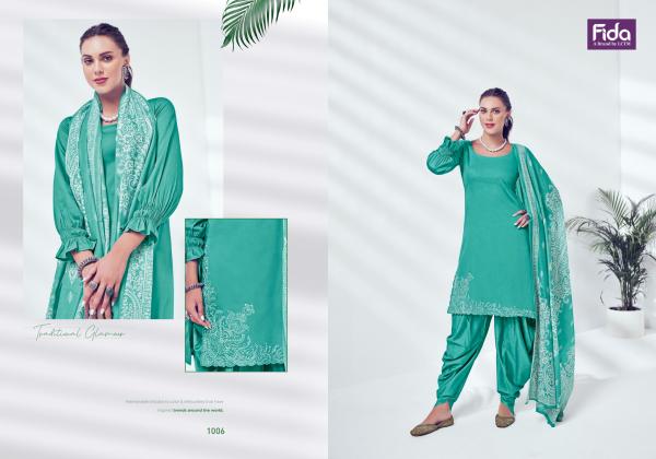 Fida Nyura Cotton Embroidered Dress Material Collection